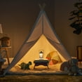 thumbnail image 4 of LUXPRO LP1535 265 Lumen Retro LED Lantern - Battery-Powered Emergency Lantern - LED Lamp for Power Outages, Emergency Kit, or Survival Pack - Beige - 2-Pack, 4 of 8