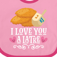 thumbnail image 4 of Inktastic Hanukkah Funny Latke Girls Baby Bib, 4 of 4