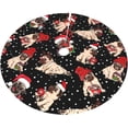 thumbnail image 2 of Easter Eggs Colorful Flowers 36 Inch Christmas Tree Skirt Round Winter Snow Suitable for Christmas Xmas Halloween Holiday Party Decor Decoration Occasion, 2 of 6