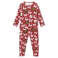 thumbnail image 5 of DISNIMO Red Santa Claus Christmas Pajamas for Kids Boys Pjs 7-8t Pajamas Boys 2 Piece Pajama Set Kids Boys Long Sleeve Pj Set Cute Sleepwear Kids Boys Night Suit Kids Soft Pjs Boys Fall Pj Set, 5 of 7