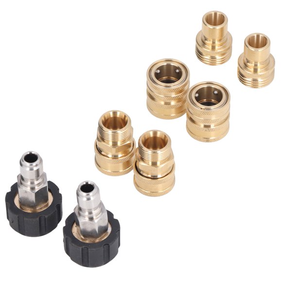 Juego de adaptadores para hidrolavadora, kit de desconexión rápida de tuberías de agua, accesorios de ferretería industrial