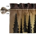 thumbnail image 4 of Kitchen Curtain 2 Panels Curtains 63 Inch Length, Polar Bears Pine Tree, Curtains Rod Pocket Curtains Window Drapes Treatment Window Cafe Curtains Rural Farm Farmhouse, 4 of 4