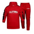 thumbnail image 2 of Conjunto de chándal con capucha y estampado de moda para hombre, ropa deportiva informal para exteriores, para uso diario, otoño e invierno, novedad, 2 of 4
