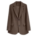 thumbnail image 7 of Women's Casual Blazer Single Button Notched Lapel Business Tuxedo Blazer Work Office Blazer Jackets Suit, 7 of 7