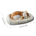 thumbnail image 2 of Realistic Sleeping Plush Breathing Cat Furry Dog With Mat Creative Animals Decor, 2 of 3
