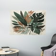 thumbnail image 2 of Ambesonne Monstera Tapestry Wall Hanging, Tropical Abstract Boho Art, 60"x40", Sage Green Fawn Evergreen, 2 of 3