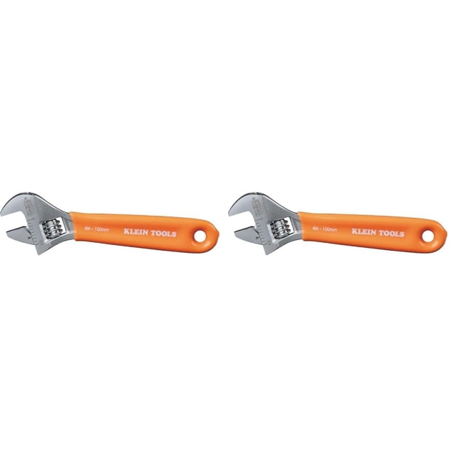 Llave ajustable Klein Tools extra capacidad 4, paquete de 2