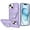 Purple, variant on For iPhone 15 Case Butterfly Grip Stand with Faux Crystals + 2 Tempered Glass