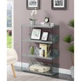 thumbnail image 1 of Convenience Concepts SoHo Four-Tier Wide Bookcase in Gray Faux Marble Wood, 1 of 5