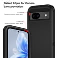 thumbnail image 3 of I-HONVA For Google Pixel 8A Case,3-Layer Military Grade Drop Protection Anti-Slip Bumper Rugged Shockproof Dustproof Protection 6.1 inch Phone Case,Full Black, 3 of 7