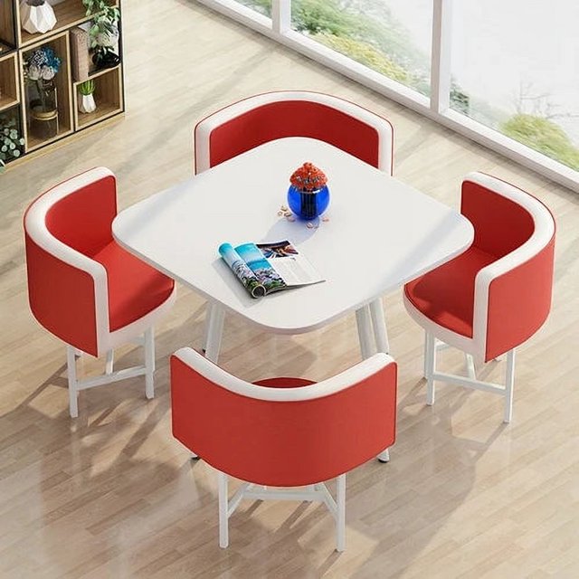 Modern Round Dining Table Set Chairs Lunch Kitchen Nordic Luxury Dining Table Magazine Mesas De Comedor Living Room Furniture My Lux Decor Round