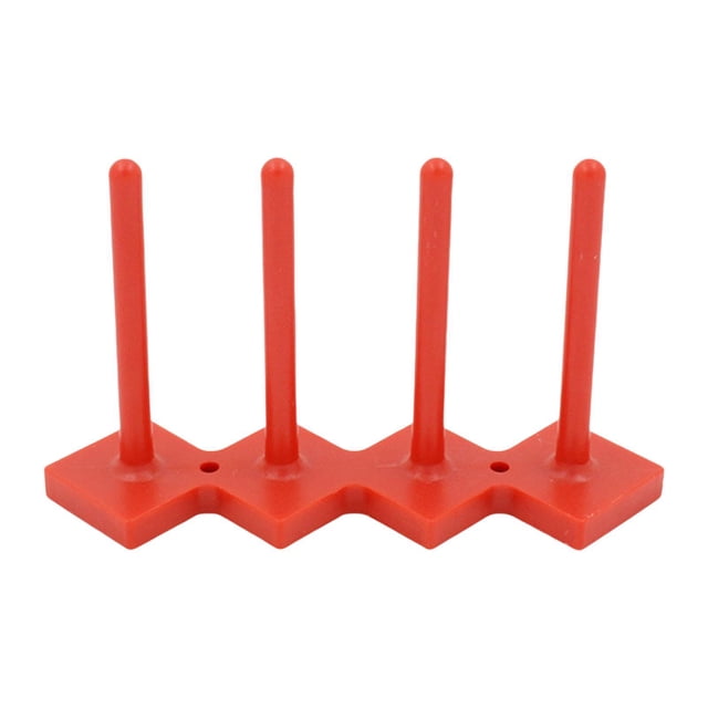 Rongfmy Support de Bobine Organisateur de Bobine 4 Rangements Support de Bobine Compact pour Surjeteuse Rouge