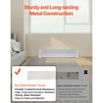 thumbnail image 3 of VEVOR Baseboard Heater Covers, Basic Series 3 ft Standard Electric Heating Unit Front Cover for Home Improvement, Heavy-duty Steel, Easy Installation for Bedroom Replacing Old Cover, White, 3 of 9