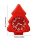 thumbnail image 3 of Despertador con forma de árbol de Navidad | Reloj digital de cuarzo con escaneo silencioso | Decoración navideña para escritorio y mesita de noche | Plástico rojo y verde | 14,5 x 10,9 cm, 3 of 5