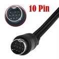 thumbnail image 3 of Tizuqe S-Video Cable Mini DIN 10pin to 3RCA Conversion Cord High Strength for Connecting Classical Consoles to Modern Displays, 3 of 10