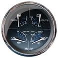 thumbnail image 2 of Faria 5 Multifunction Gauge Chesapeake Black w/Stainless Steel - Fuel, Oil (PSI), Water Temp & Voltmeter, 2 of 2