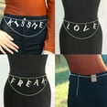 thumbnail image 2 of YUUZONE Women's Body Chain Belt Alloy and for Rhinestone Gothic Punk Waist Belt Adjustab, 2 of 18