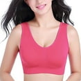 thumbnail image 2 of GEWSEY Breathable Cool Liftup Air Bra,2025 Seamless Wireless Plus Women Yoga Tops Padded Sports Bra Workout Fitness Running (Hot Pink, 42C-D/44A-D), 2 of 6