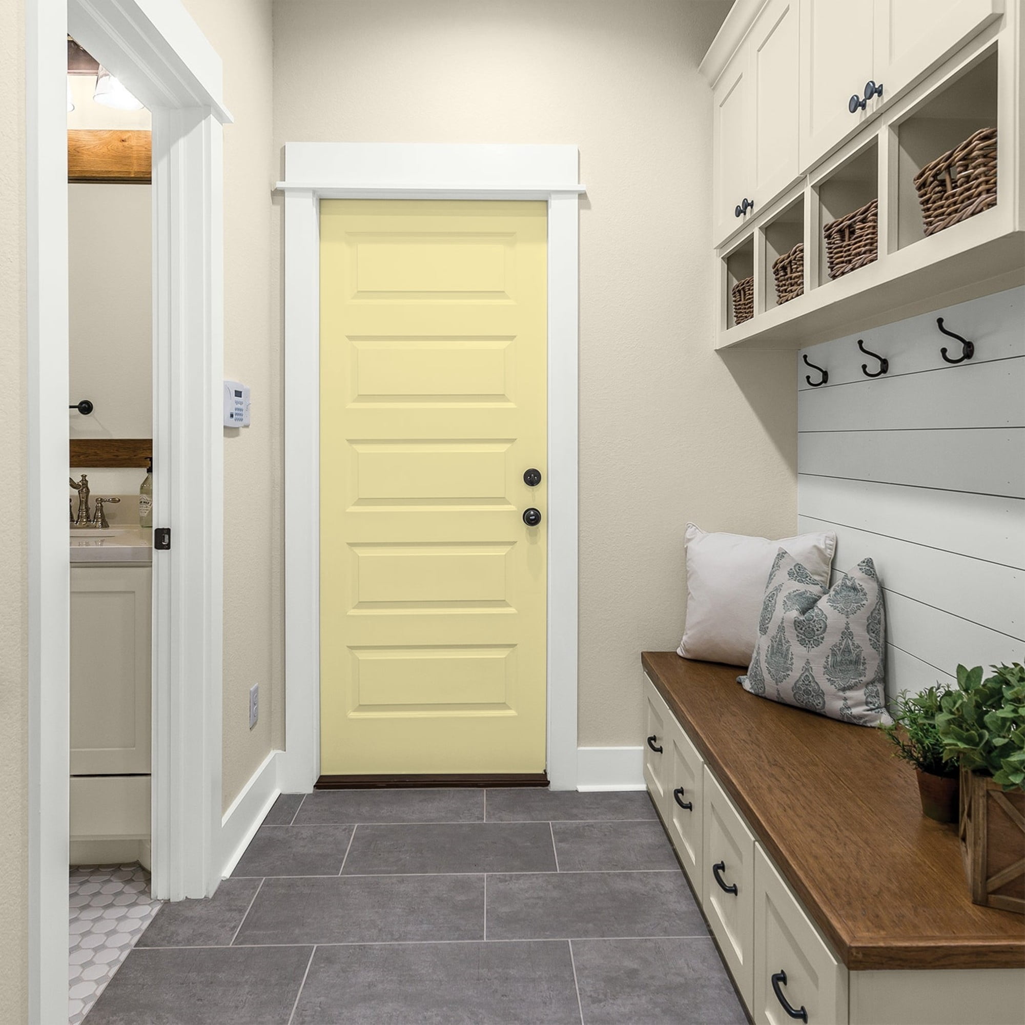 Glidden One Coat Turning Oakleaf / Yellow Semi-Gloss Interior Paint with Primer, 1 Quart