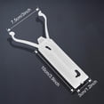 thumbnail image 5 of Retaining Clip Part#20631034 20151449 Lower Wide Chrome Door Trim Molding Retaining Clip Install Set Compatible With For 1980-1990 Chevrolet Caprice Pontiac Parisienne (5-Pack), 5 of 7
