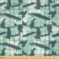thumbnail image 2 of Ambesonne Abstract Fabric by the Yard Microfiber, Youth Grunge Style Forms, 1 Yard, Pale Blue and Purpleblue, 2 of 2