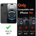 thumbnail image 2 of Funda de teléfono Diverbox para iPhone 16e 2025 con MagSafe Black, 2 of 7