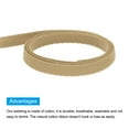 thumbnail image 4 of Uxcell Cotton Twill Tape 1/4" 50 Yards Cotton Ribbon Bias Binding Tape for Sewing Gift Wrapping Khaki, 4 of 4