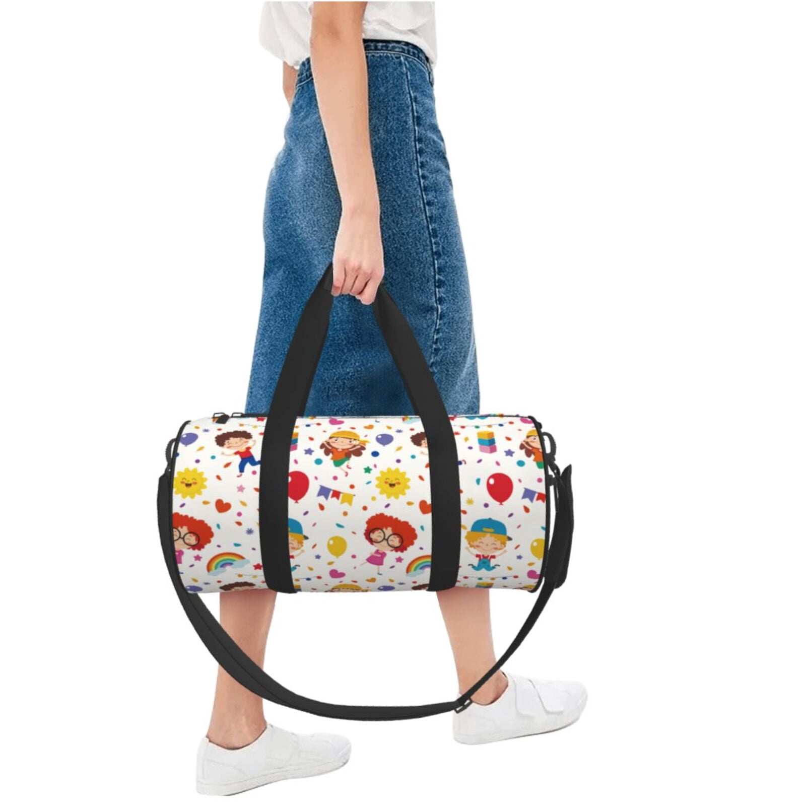 Vsdgher Childrens Party 45L Foldable Duffel Bag, Sports Gym Bag,Overnight Bag, Portable Weekender Bag for Airplanes