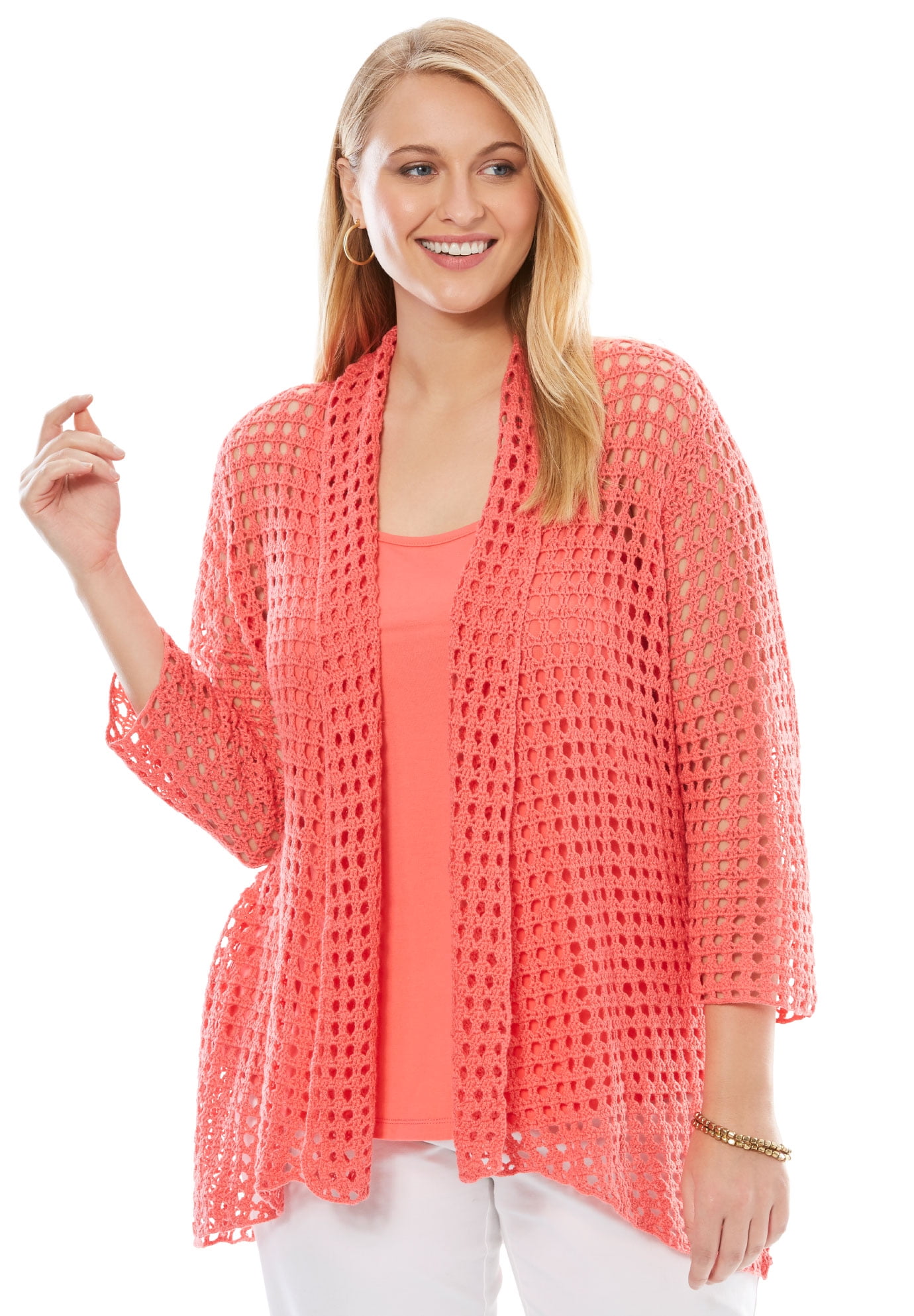 plus size crochet cardigans
