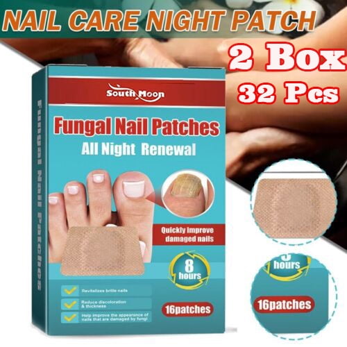 Yiget 32 Pcs Nighttime Renewal Fungal Nail Patches Overnight Nail