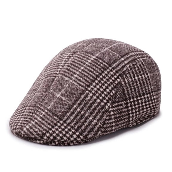 COCOpeaunt Fashion Unisex Stripe Autumn Spring Newsboy Caps Men Women Warm Tweed Octagonal Hat for Male Detective Hats Retro Flat Caps