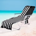 thumbnail image 6 of Beach Chair Cover With Side Pockets,Microfiber Chaise Chair Towel Cover For Sun Lounger Pool Sunbathing Garden Beach Hotel,Easy To Carry Around Home Decor Christmas Gifts Of The Day, 6 of 9