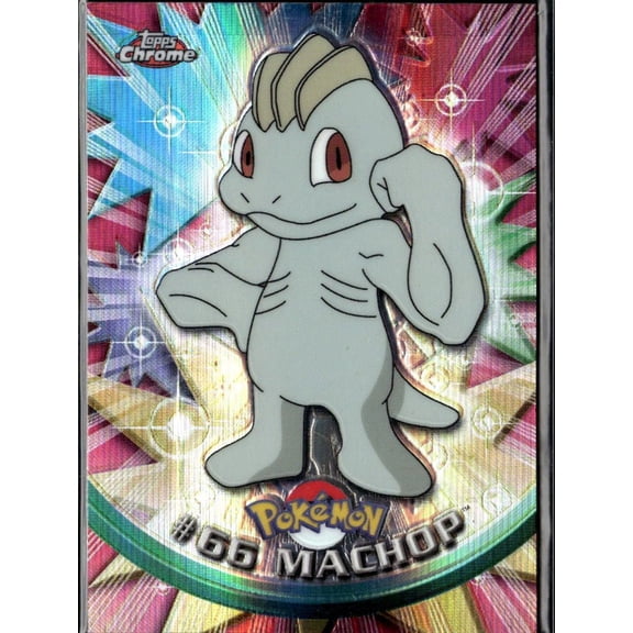 2000 Topps Chrome Series 1 Machop Holo #66 Pokemon Trading Card