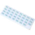 thumbnail image 2 of Organizador mensual de pastillas con tapas de fácil apertura: compartimentos diarios extraíbles para 31 días para vitaminas y medicamentos; estuche de viaje hermético con recordatorios de fecha., 2 of 6