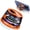 1 PackOrange, variant on Compact Speaker with RGB Lights, Phone Holder, Magnetic Wireless Design, 5.1 Surround Sound, High-Quality Audio, Dual Stereo Bass, Rechargeable Polymer Battery, USB Type-C