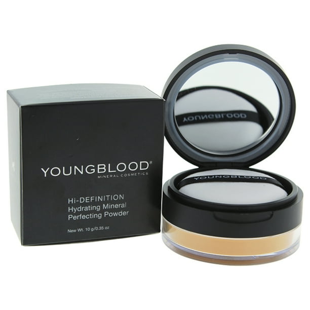 Polvo hidratante mineral perfeccionador de alta definición Warmth de Youngblood para mujeres, 0,35 oz Youngblood Youngblood Hi-Definition Hydrating Mineral Perfecting Powder - Warmth Polvo Dama 0.35oz
