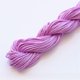thumbnail image 1 of Xiao Hua Cordón de satén de 1 mm con nudo chino, hilo de macramé de nailon, cordón de seda de cola de rata, cordón para abalorios, para collares, pulseras y bisutería, color morado claro., 1 of 5