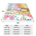 thumbnail image 4 of Lsque Sanrio Pattern Fuzzy Fleece Throw Blanket Extra Large,Super Soft,Fluffy and Warm Blankets for Couch,Bed,All Season Use (60"x50"), 4 of 7