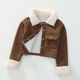 thumbnail image 5 of Liyamei Kids Short Jacket with Lapel Collar for Fall Casual School Outerwear Size 2-3 Years, 5 of 6