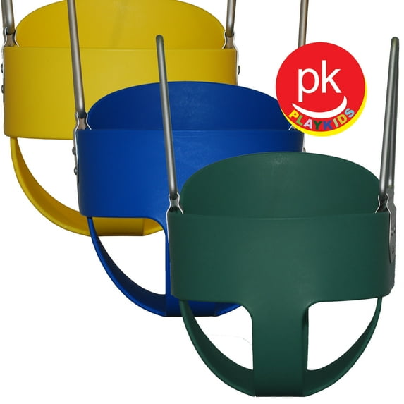 Playkids Toddler Swing Seat for Swing Set Safe baby seat & soft for kids Porch for Play Set Jungle Gym Playground in Backyard