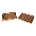 thumbnail image 1 of 3 Pc Wooden Tray Set, 1 of 2