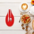 thumbnail image 6 of Cutlery Spoon Holder Home Rest Utensils Storage Rack Silica Gel Chopstick 4 Pcs Red, 6 of 6