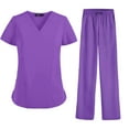 thumbnail image 3 of Nurse Work Clothing Nursing Uniform Scrub Set Women Durable Work Clothes for SPA M, 3 of 6