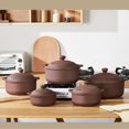 thumbnail image 3 of Natural Terracotta Casserole with Lids Clay Pots for Cooking, Unglazed Earthenware Rice Pots, 3 of 8
