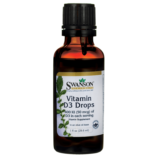 Swanson Vitamin D3 Liquid Drops 2,000 Iu 1 fl oz Liquid.