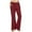 B-Burgundy, variant on Wyobmus Womens Casual Linen High Waist Pants Drawstring Straight Leg Slacks Loose Fit Summer Beach Pants Trousers With Side Pockets A-Olive Green