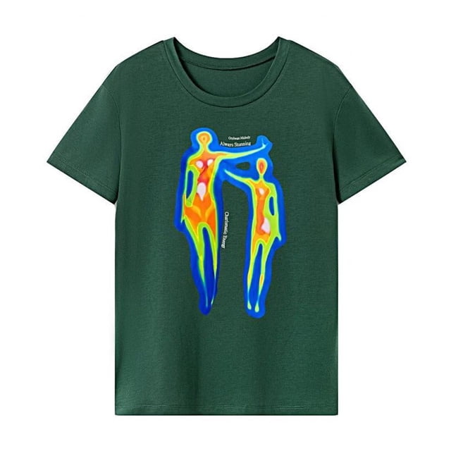 Camiseta de verano para mujer, camiseta de recuerdo con cuello redondo para deportes de playa, viaje de camping SG