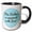 Black/White, variant on 3drose, Simple Text About Food and Kitchen, 11oz Mug