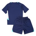 thumbnail image 4 of Alvivi Kids Boys Quick-Drying Soccer Training Tracksuit Short Sleeve T-Shirt with Shorts Sport Outfits Navy Blue 11-12, 4 of 7
