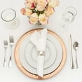 thumbnail image 3 of 13" Plastic Charger Plate - E - 24 Pack - Rose Gold, 3 of 4